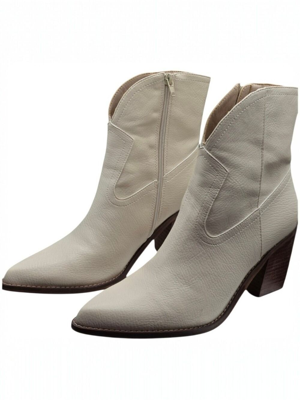 Oasis Society Cream Western Cowboy Boots Pointed Toe NIB 8 - Picture 1 of 12